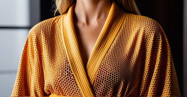 Découvrez l'élégance du peignoir nid d'abeille femme