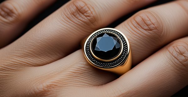 La bague obsidienne noire : élégance et protection pour femme